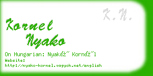 kornel nyako business card